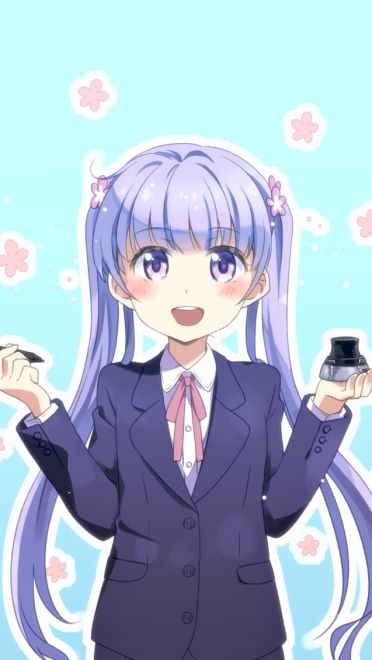 紫色双马尾萝莉旋风 new game凉风青叶手壁纸图集(1)