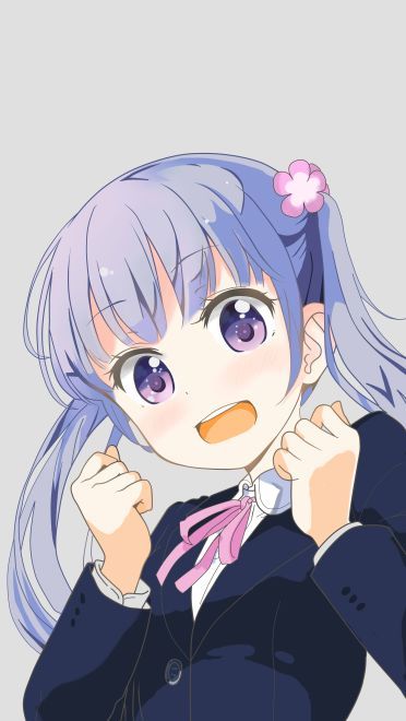 紫色双马尾萝莉旋风 new game凉风青叶手壁纸图集(1)