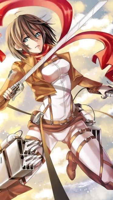 战争女神 三笠·阿克曼 精美手机壁纸