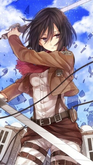 战争女神 三笠·阿克曼 精美手机壁纸