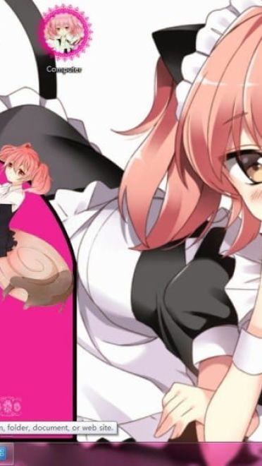 粉嫩软萌甜心 髅髅宫歌留多 妖狐×仆SS win7主题