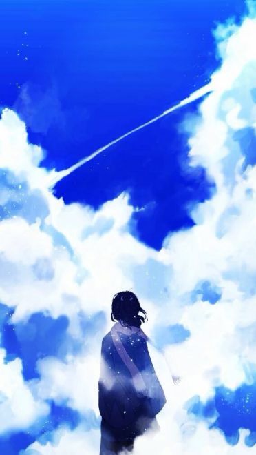 空景插画 手机壁纸美图 天空下的守望