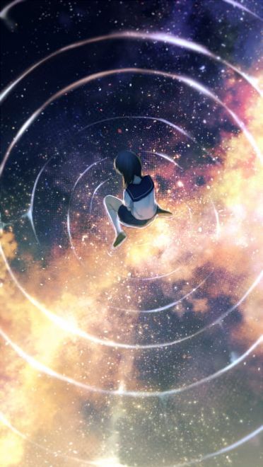 空景插画 手机壁纸美图 天空下的守望