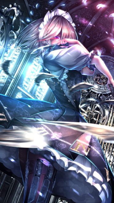 十六夜咲夜 东方project 手机壁纸美图