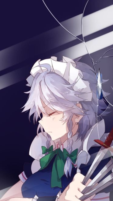 十六夜咲夜 东方project 手机壁纸美图
