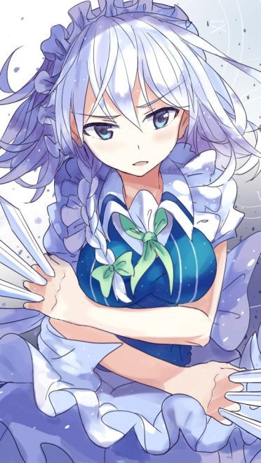 十六夜咲夜 东方project 手机壁纸美图