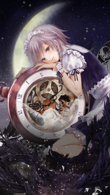 十六夜咲夜 东方project 手机壁纸美图