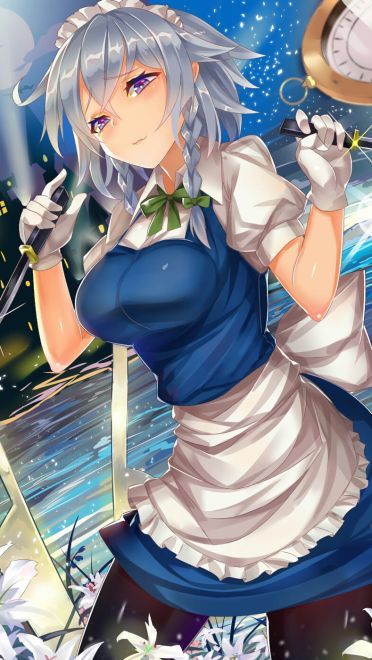 十六夜咲夜 东方project 手机壁纸美图