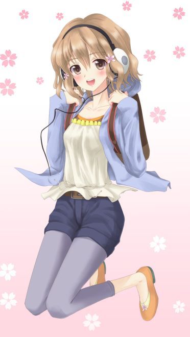 花开伊吕波 天然卷短发少女 松前绪花手机壁纸