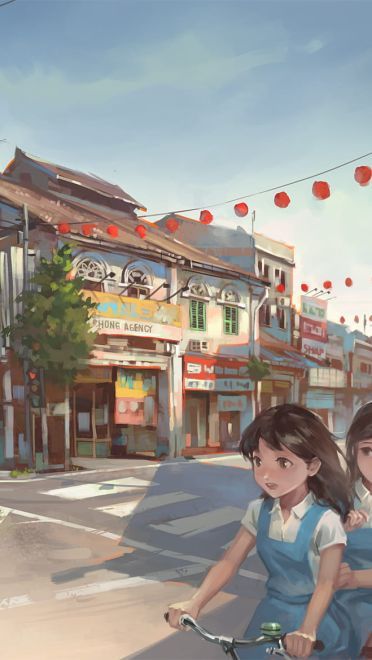 繁华落尽,洗尽铅华 动漫街道电脑壁纸特辑