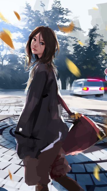 繁华落尽,洗尽铅华 动漫街道电脑壁纸特辑