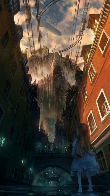 繁华落尽,洗尽铅华 动漫街道电脑壁纸特辑