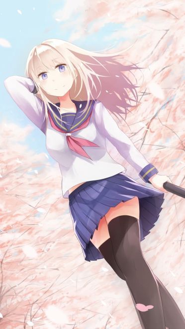 动漫少女 手机壁纸 校服控福利