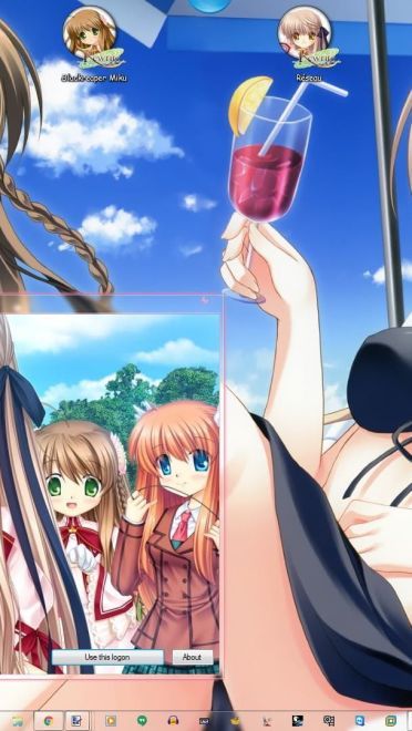 动人的少女们 Rewrite win7主题