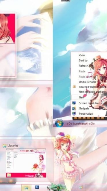 傲娇大小姐 西木野真姬 lovelive win7主题