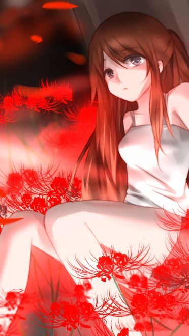 二次元中的地狱之花 彼岸花桌面壁纸