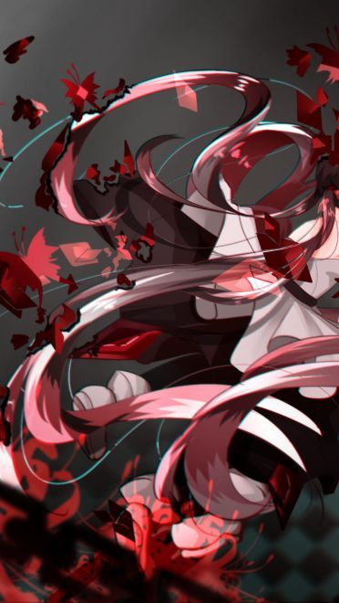 二次元中的地狱之花 彼岸花桌面壁纸