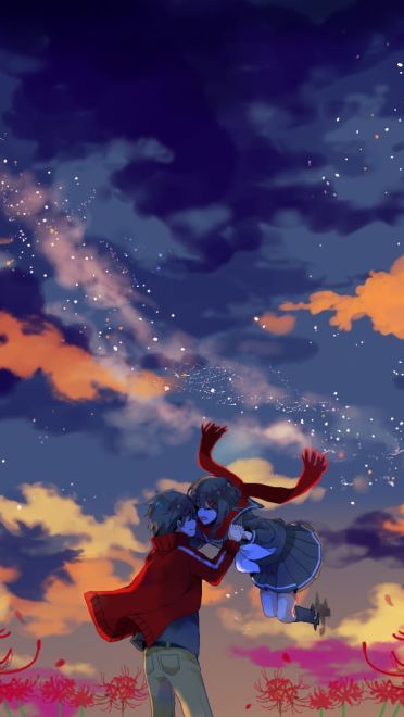 二次元中的地狱之花 彼岸花桌面壁纸