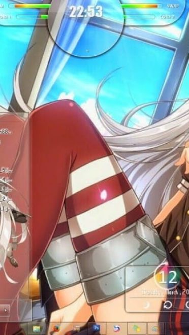 超可爱吊带舰娘 天津风 win8主题