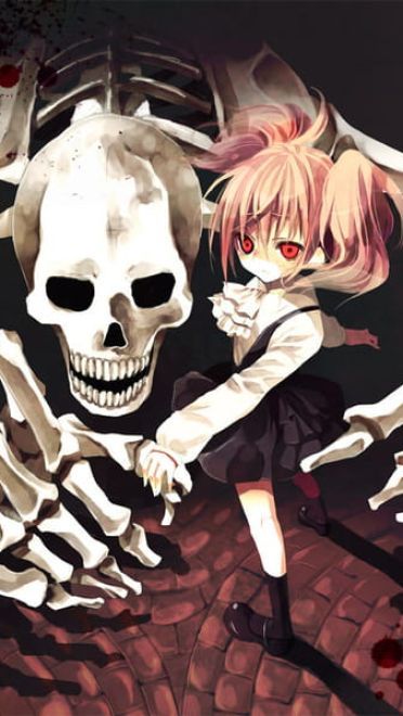 软萌萝莉髅髅宫歌留多 手机壁纸下载