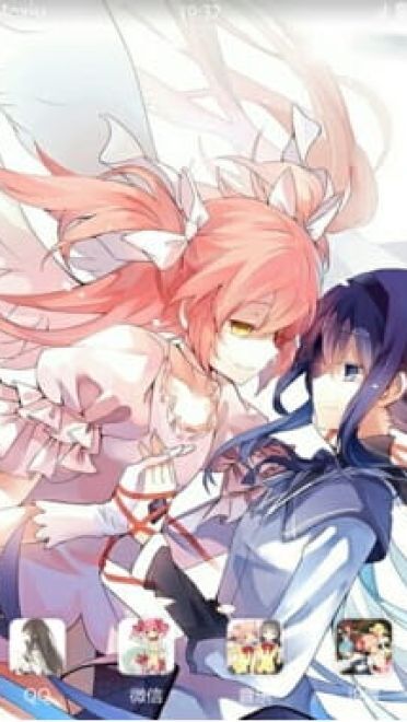 魔法少女小圆 小圆&晓美焰 手机主题下载