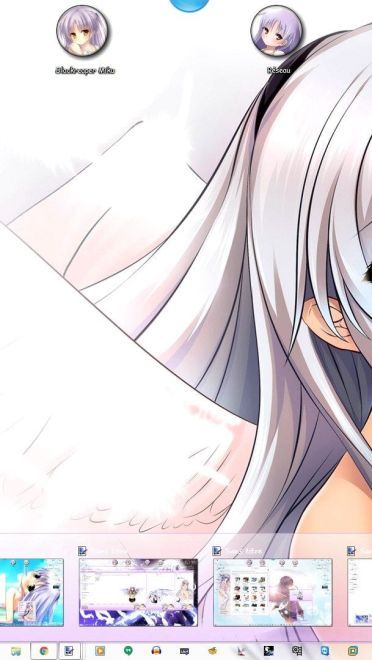 超美天使 天使的心跳立华奏 Angel Beats! win7主题