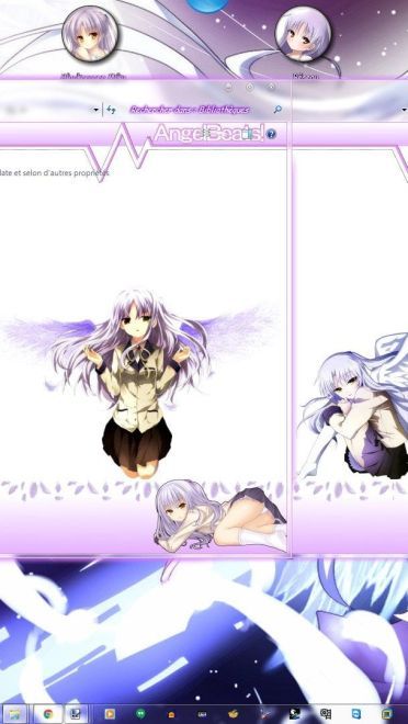 超美天使 天使的心跳立华奏 Angel Beats! win7主题