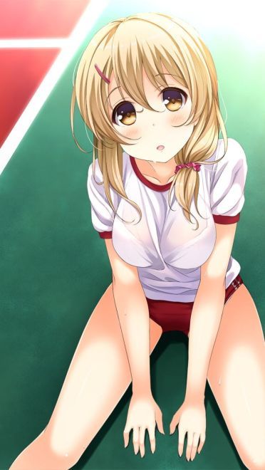 动漫少女 手机壁纸 快来一起运动吧