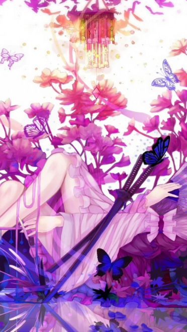 西行寺幽幽子 桌面壁纸 东方Project