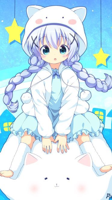 请问今天要来点兔子吗？香风智乃手机壁纸美图