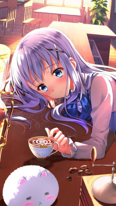 请问今天要来点兔子吗？香风智乃手机壁纸美图