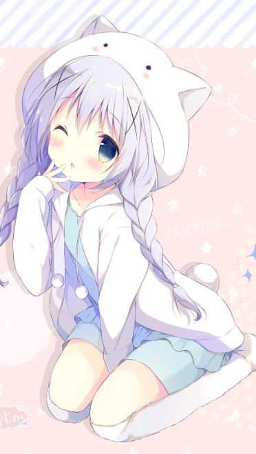 请问今天要来点兔子吗？香风智乃手机壁纸美图