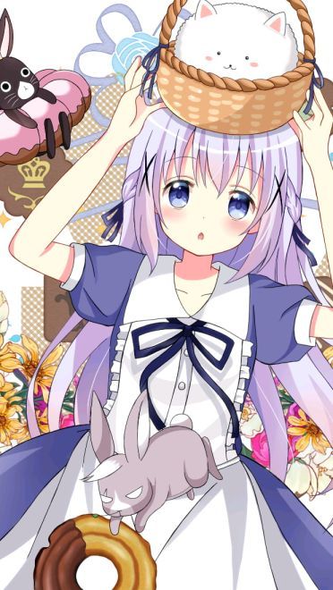 请问今天要来点兔子吗？香风智乃手机壁纸美图