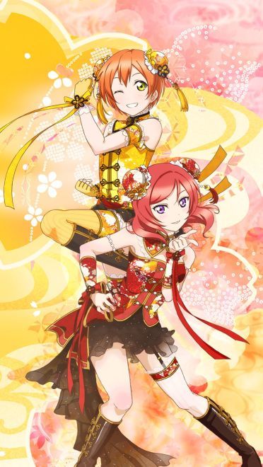 如果奇迹有颜色的话，那一定是橙色love live!手机壁纸