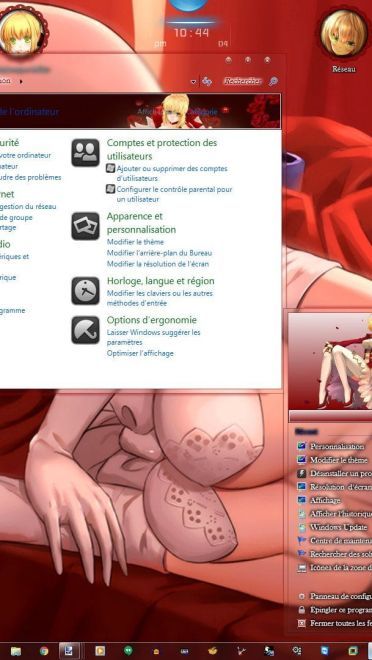 火红尼禄 红saber Fate/Extra V2 win7主题