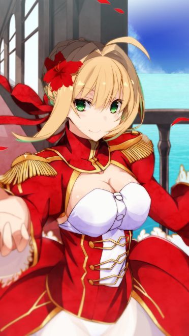 火红尼禄 红saber Fate/Extra V2 win7主题