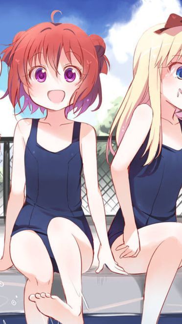 萌妹聚集 摇曳百合 桌面壁纸