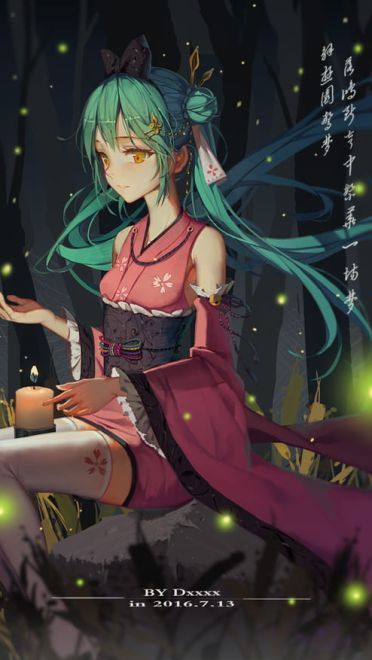 初音未来 手机壁纸 美美哒
