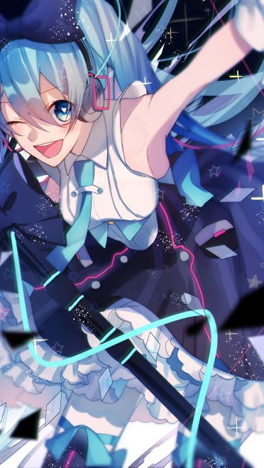 初音未来 手机壁纸 美美哒