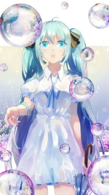 初音未来 手机壁纸 美美哒