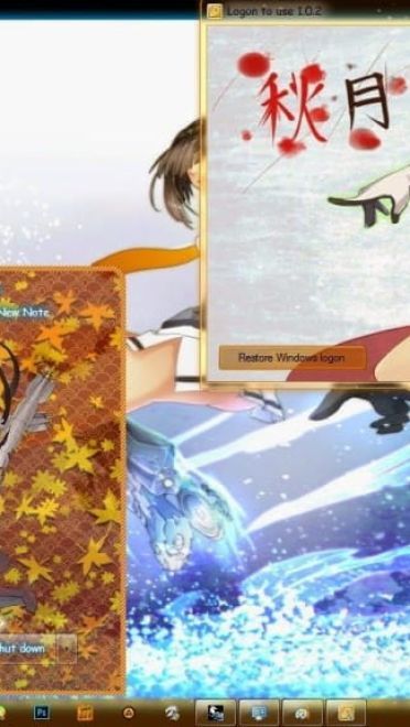 舰娘秋月 舰队Collection win7主题