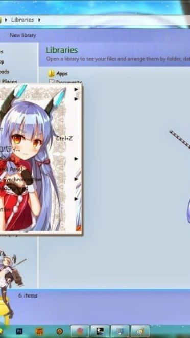 傲娇舰娘丛云 舰队Collection win7主题