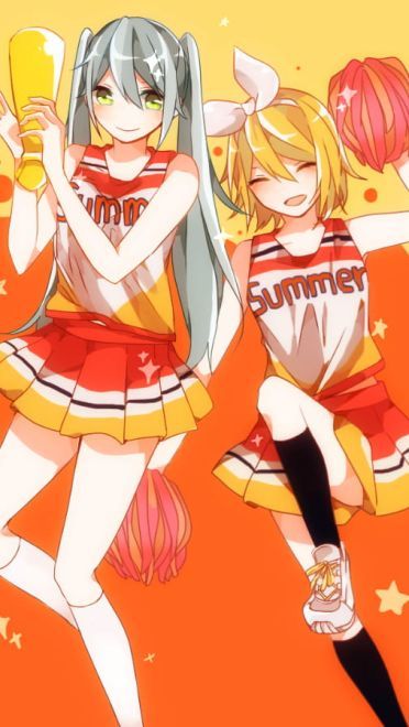 拉拉队少女 动漫手机壁纸 为奥运加油