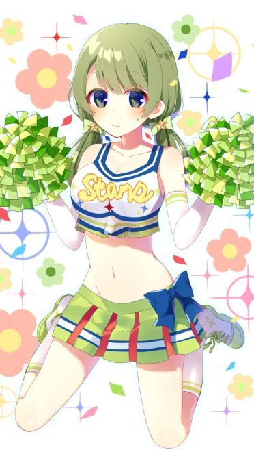 拉拉队少女 动漫手机壁纸 为奥运加油