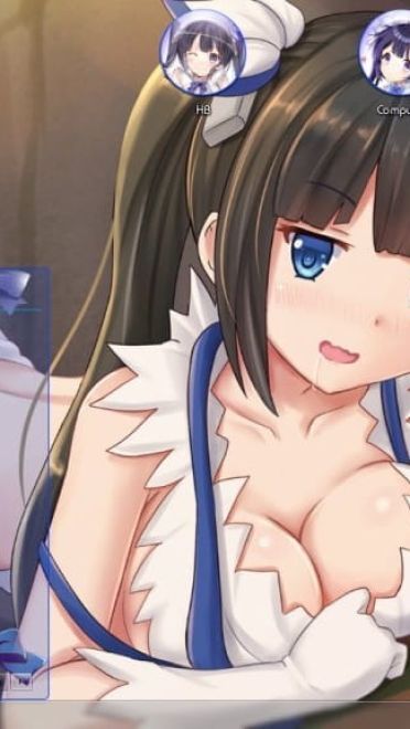 蓝白女神 赫斯提亚 在地下城寻求邂逅 win7主题