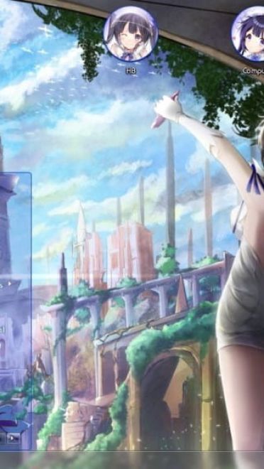 蓝白女神 赫斯提亚 在地下城寻求邂逅 win7主题