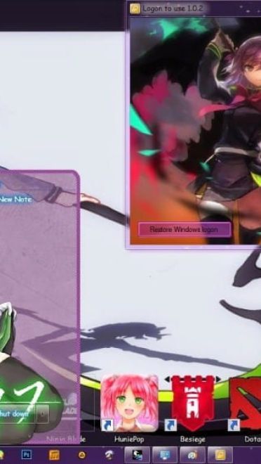 腹黑镰刀女柊筱娅 终结的炽天使 win7主题