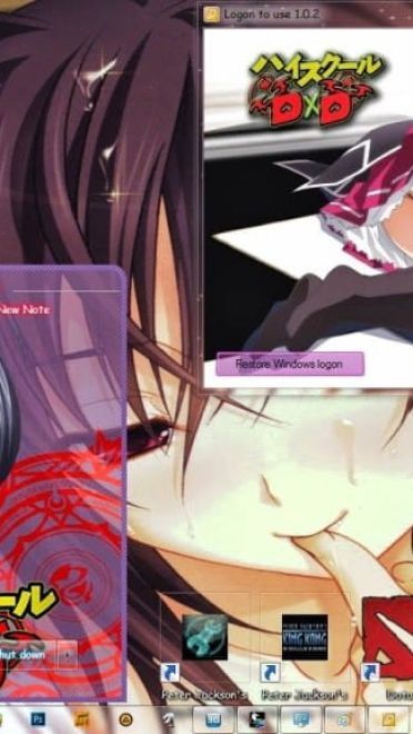 混血巨乳巫女 姬岛朱乃 恶魔高校 win7主题