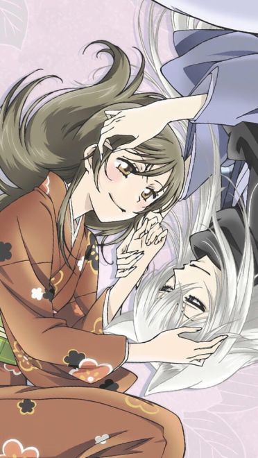 银发妖狐巴卫 元气少女缘结神 手机壁纸