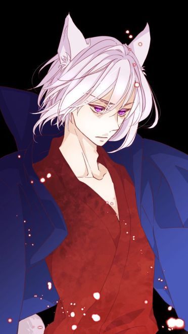 银发妖狐巴卫 元气少女缘结神 手机壁纸